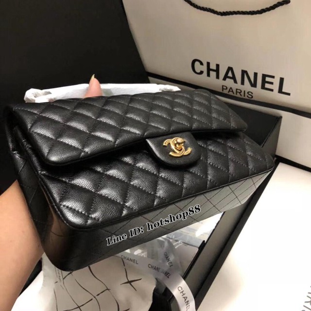 CHANEL女包 1112 金/銀扣 小顆粒球紋皮 香奈兒鏈條斜挎包 Chanel單肩女包 djc1229